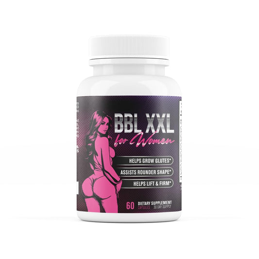 BBL XXL for Women | Weight Gainer for Women to Grow Thicker Booty & Enhance Curves | Helps Naturally Curve & Shape Body | Grow Rounder, Wider & Thicker Glutes for Fast Results - 60 Capsules